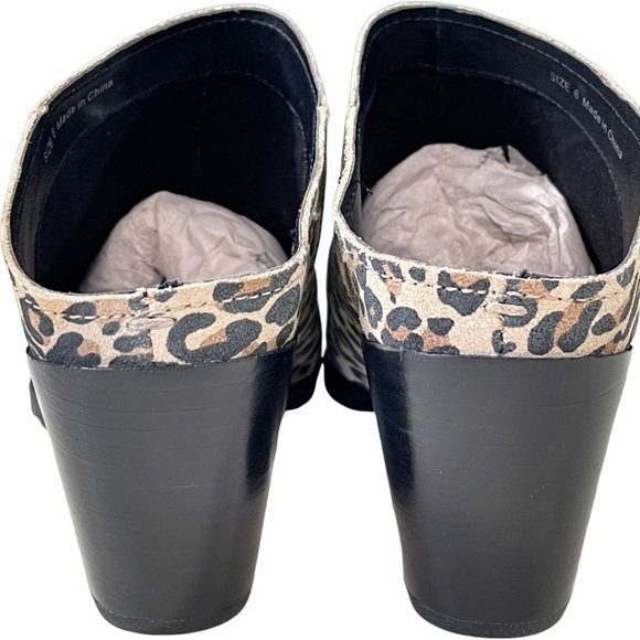Dolce Vita Regina Leopard Slip On Mules Shoes Tan Multi Size 6 - Picture 5 of 6